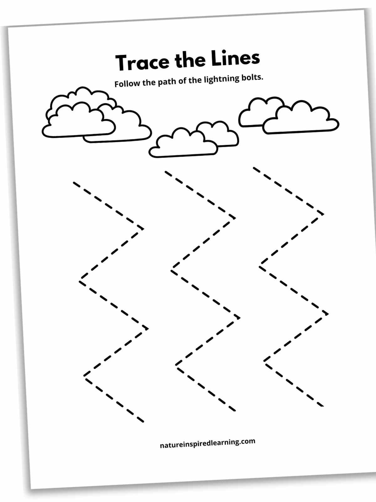 Free Printable Tracing Lines Worksheets