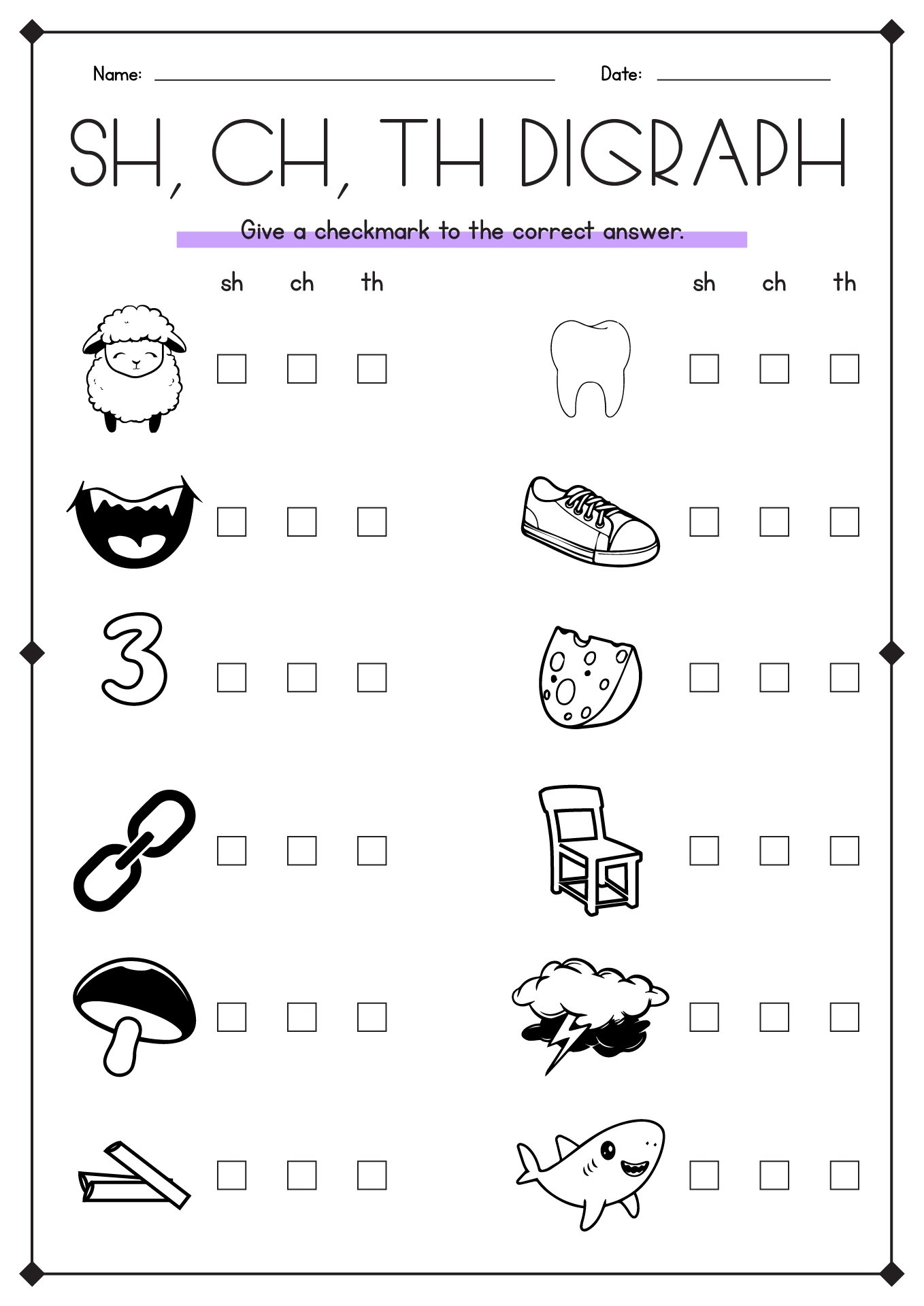 17 SH Blend Worksheets For Kindergarten Free PDF At Worksheeto
