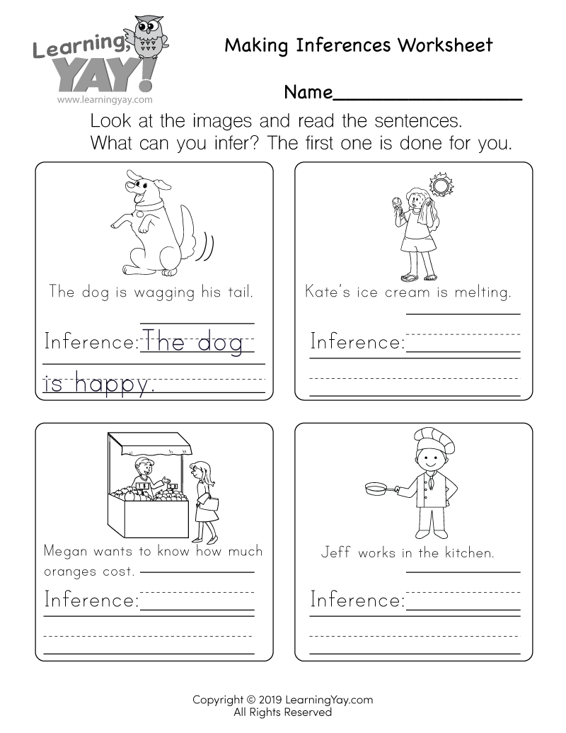 Kindergarten English Worksheets Free Printables