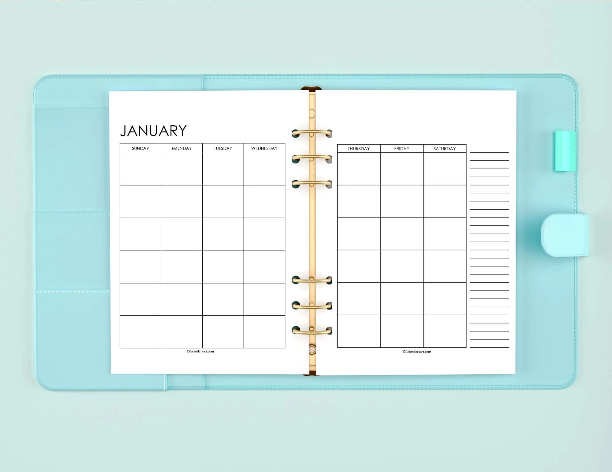 2 Page Monthly Calendars 2024 And Undated Versions CalendarKart