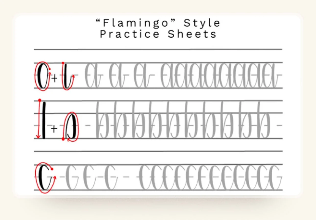 20 Best Calligraphy Practice Sheets