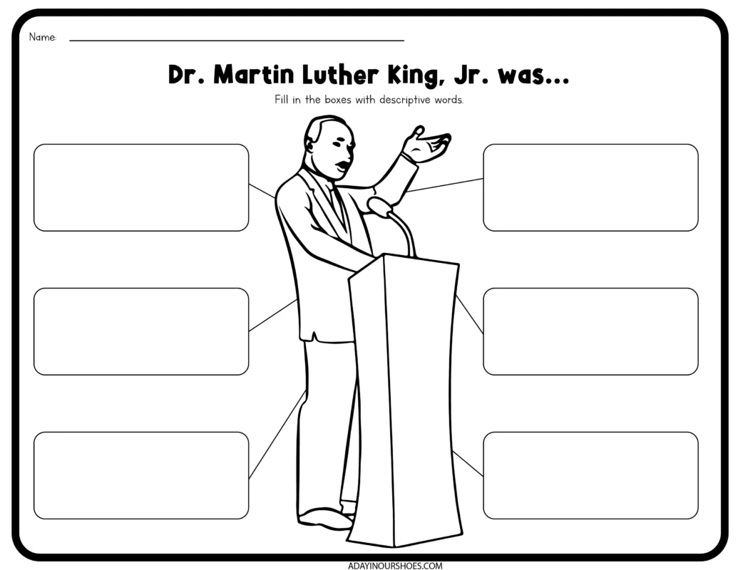 Free Printable Martin Luther King Worksheets Free Printable Martin Luther King Worksheets