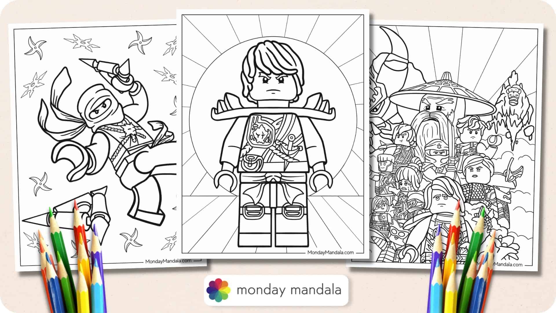 Ninjago Printable Coloring Sheets