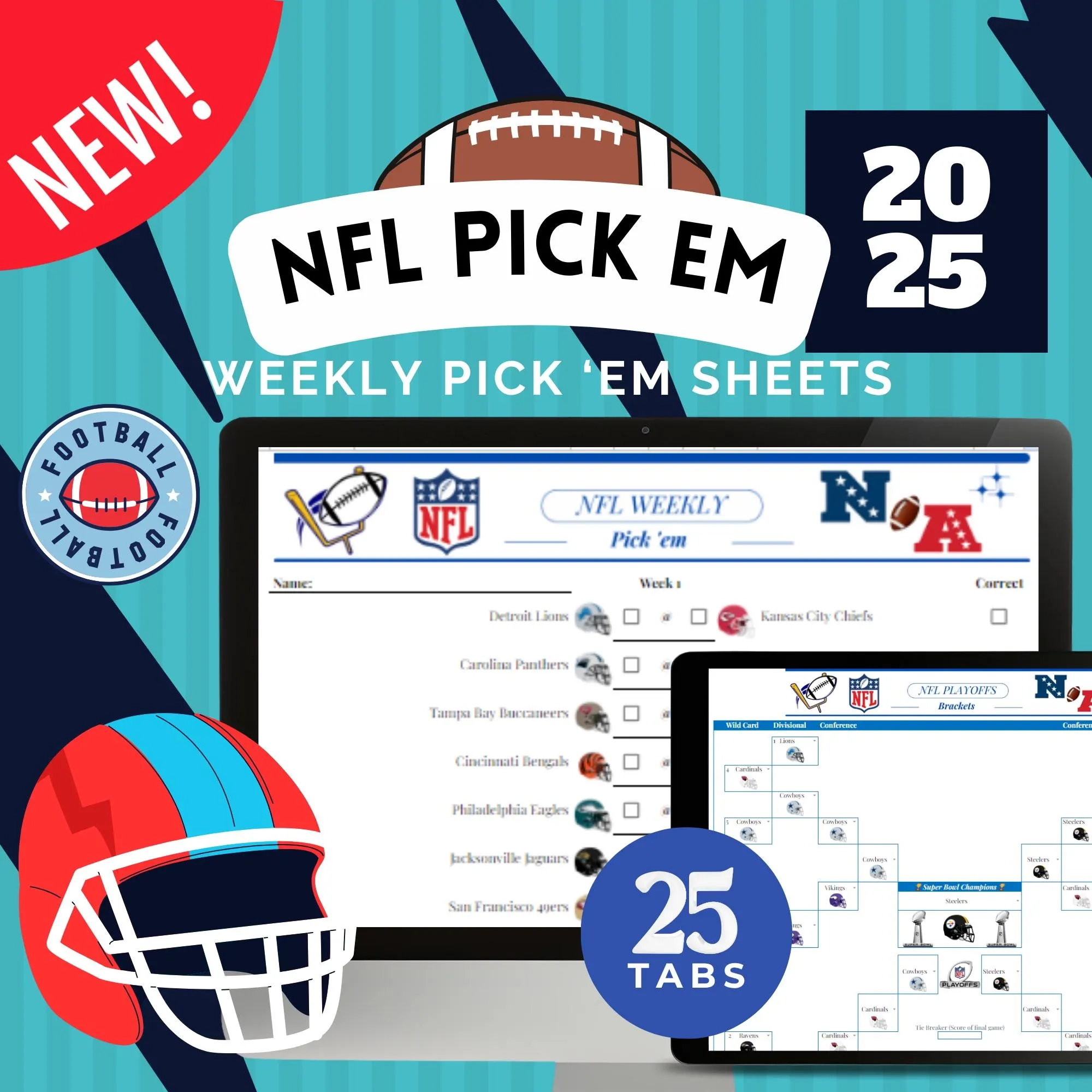 2025 Football Pick em Pool Spreadsheet Weekly Bet Tracker digital Download Etsy Ireland