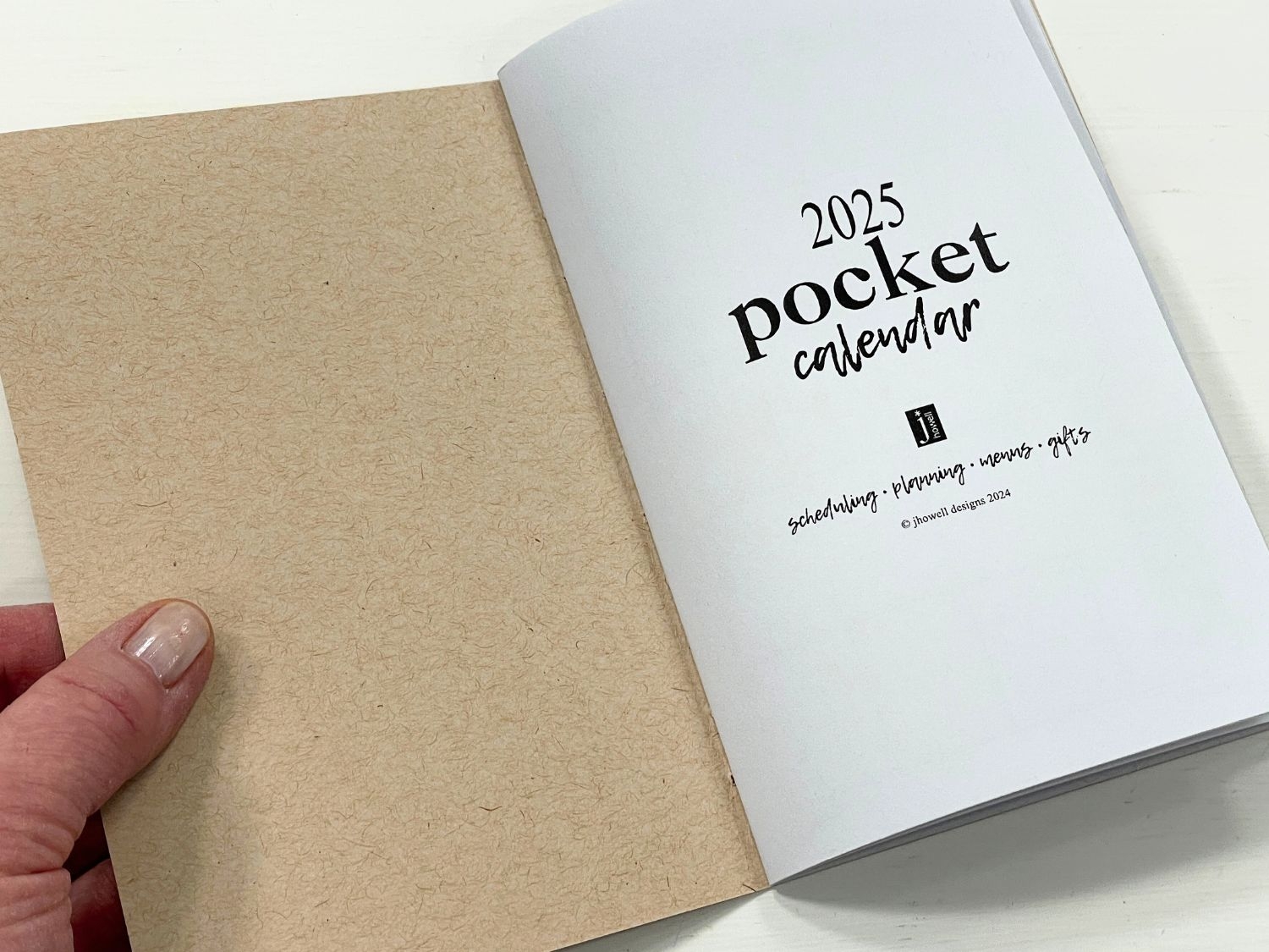 2025 Mini Printable Pocket Calendar PDF File Minimalist Style You Make It Simple