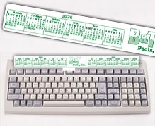 2026 Full Color 16 Plastic Keyboard Calendars