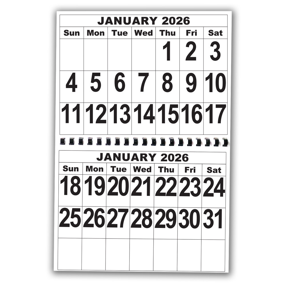2026 Giant Print Calendar 2026 Giant Print Calendar