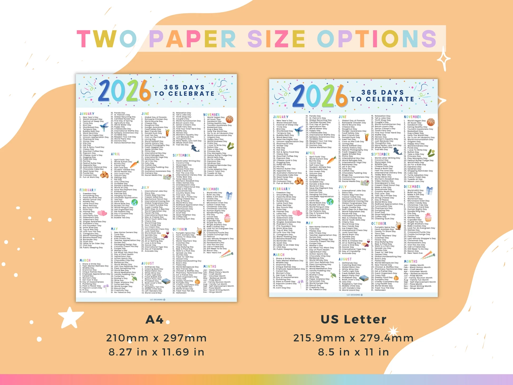 2026 National Days Calendar