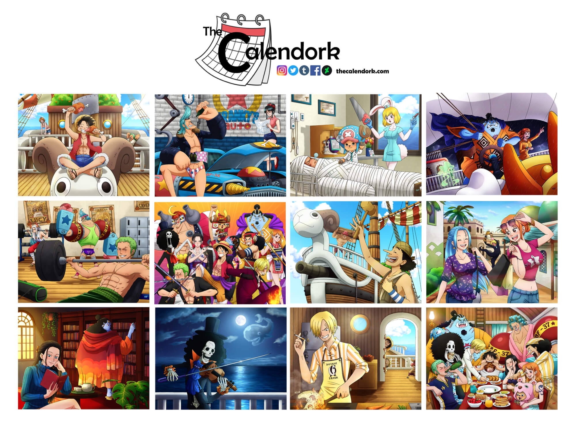 2026 One Piece Wall Calendar The Calendork