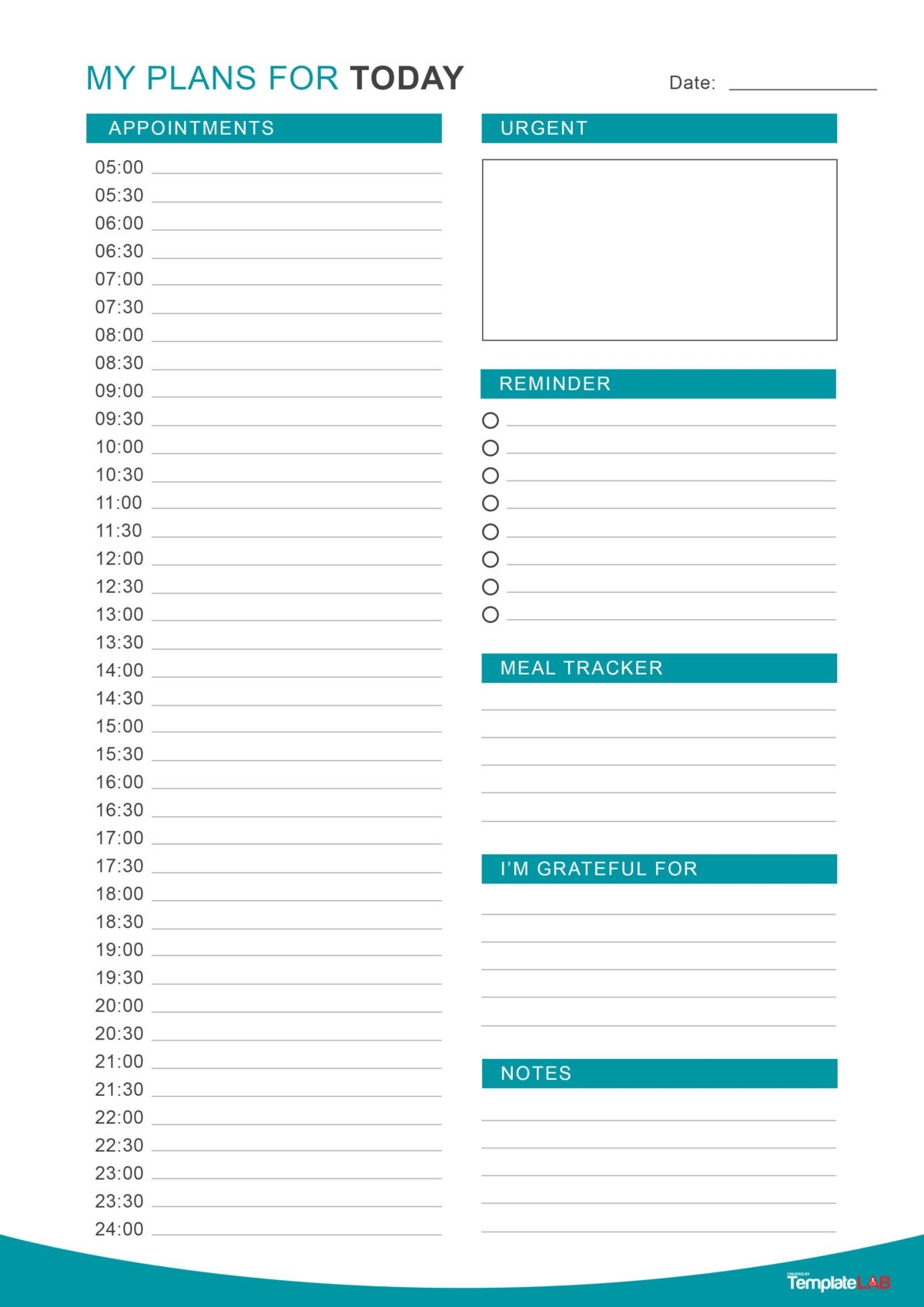 Free Printable Daily Planner Sheets
