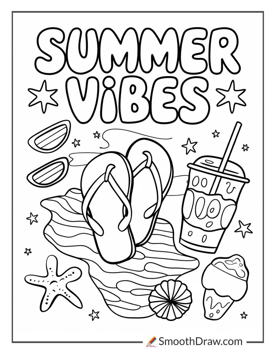 Coloring Sheets Printable Summer