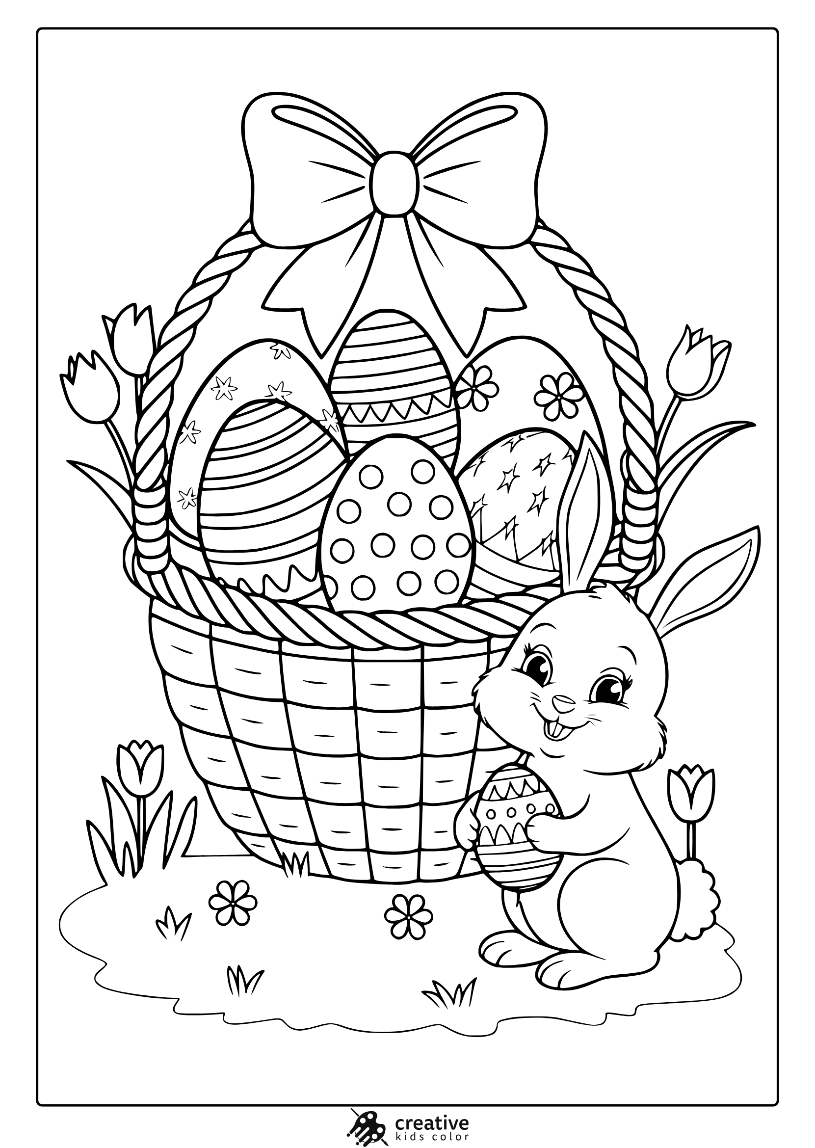 Easter Egg Coloring Sheets Free Printable