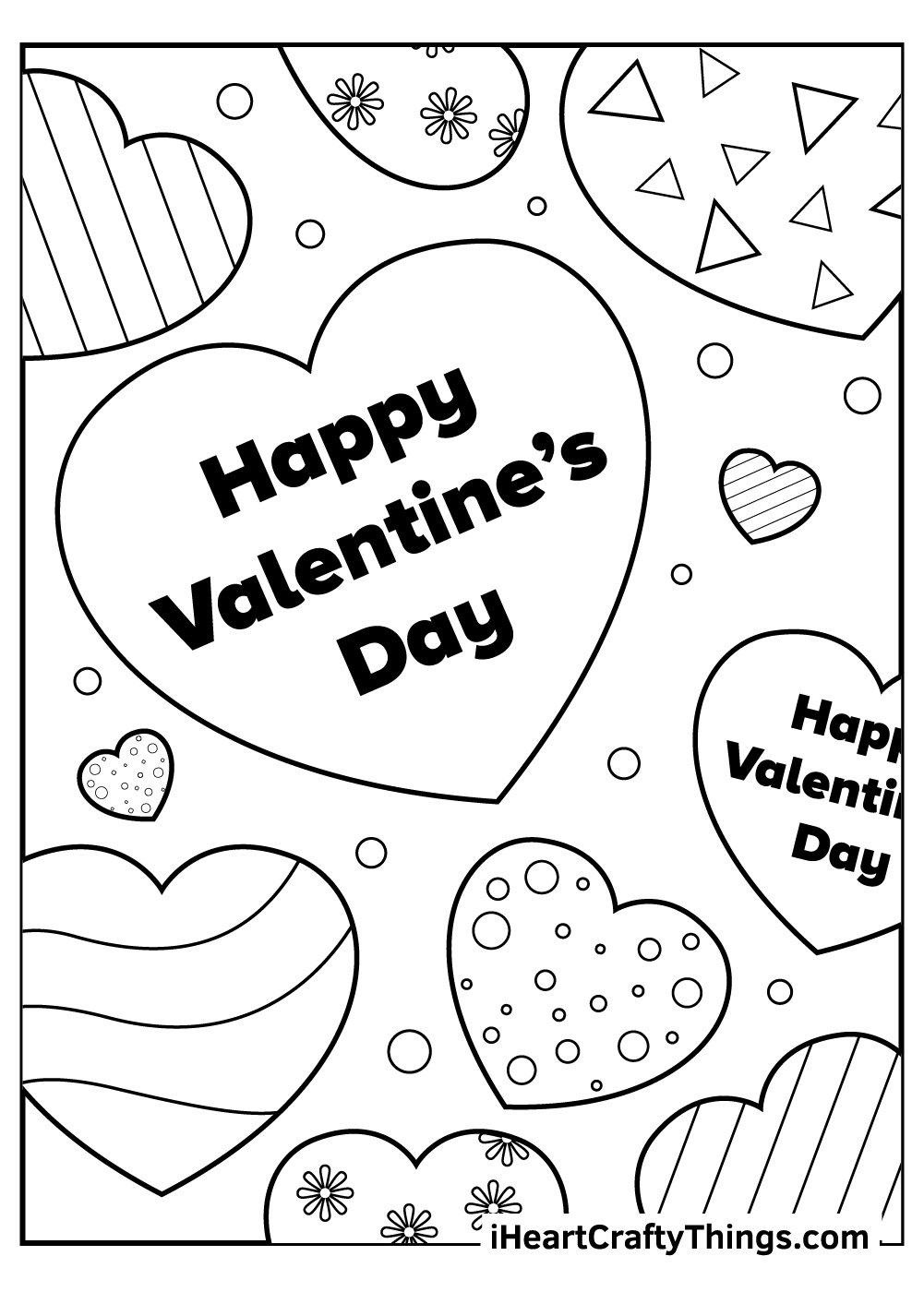 Coloring Sheet Valentine’s Day Printable