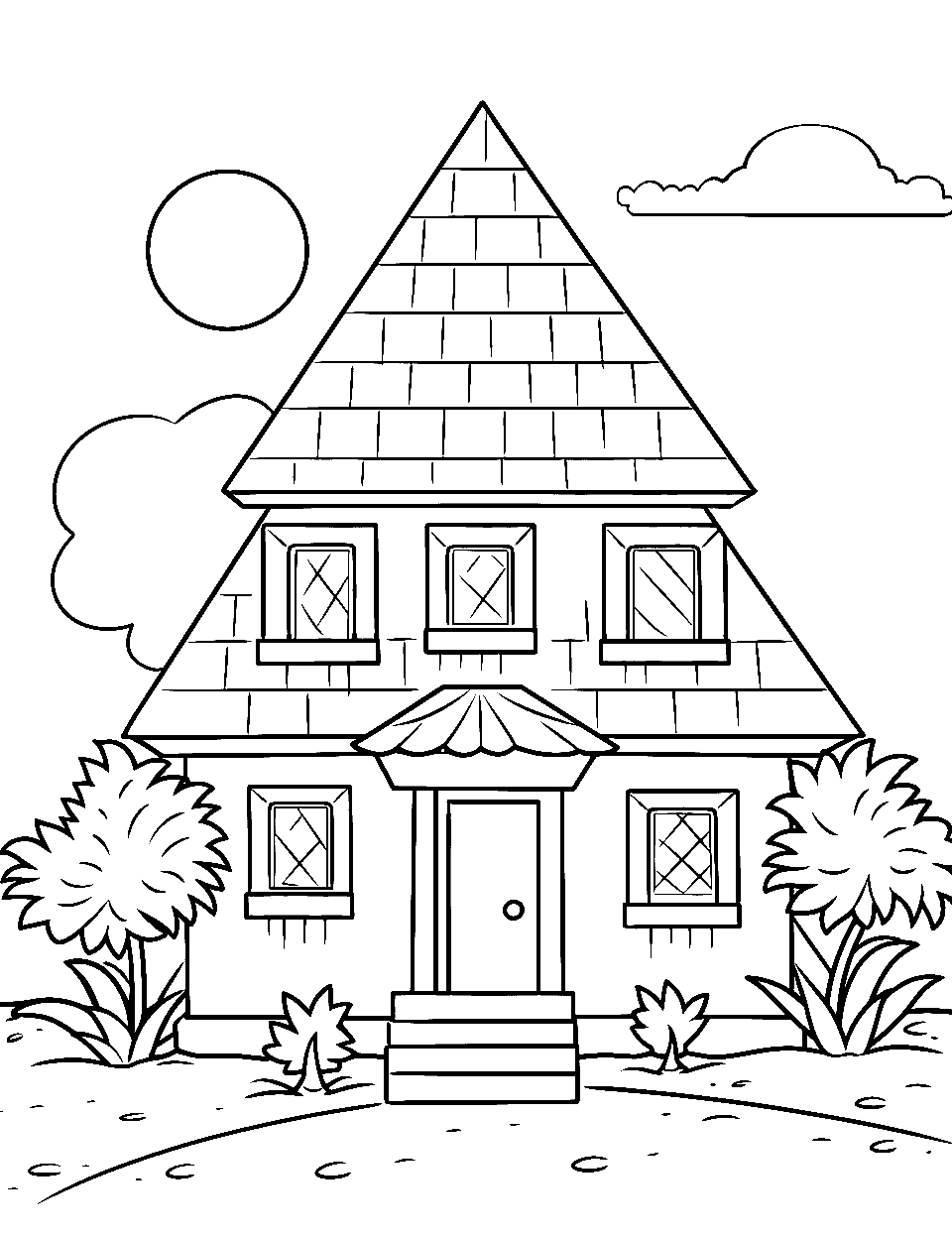 House Coloring Sheets Printable