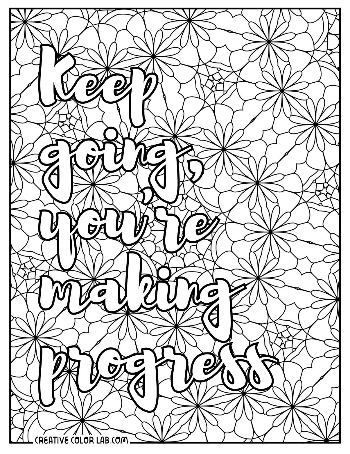 37 Inspirational Quotes Coloring Pages Positive PDF Printables