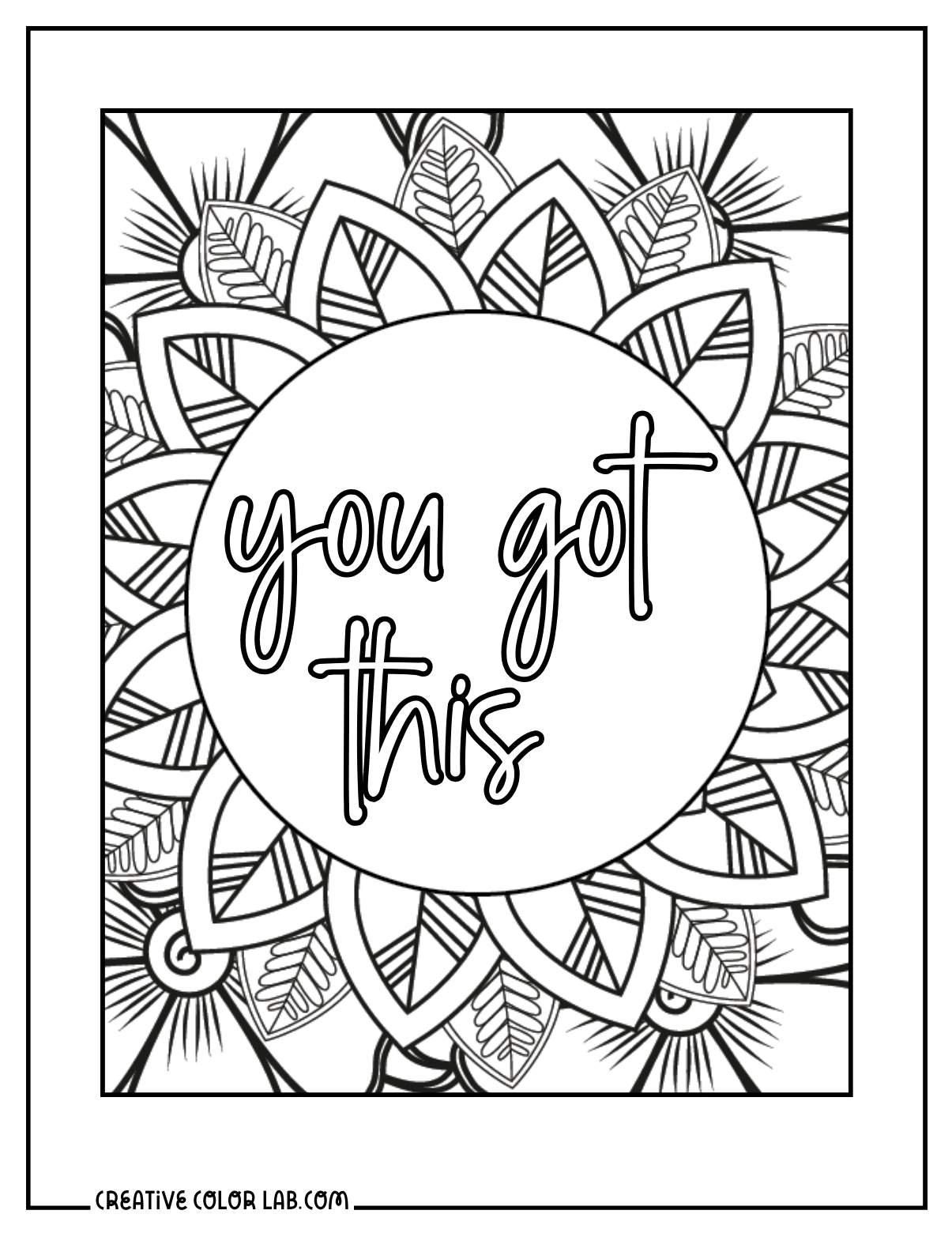 Free Printable Inspirational Coloring Sheets