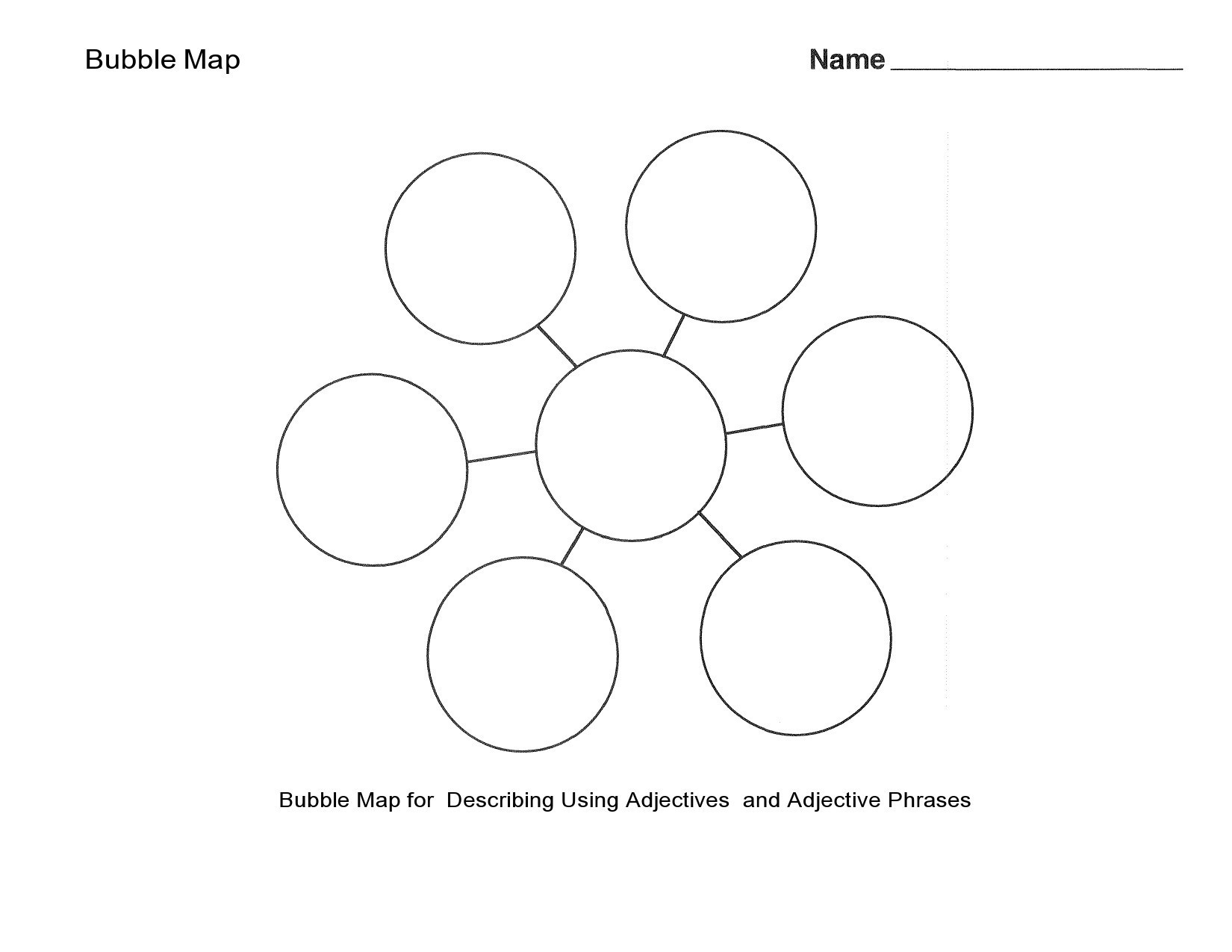 Printable Bubble Map Template