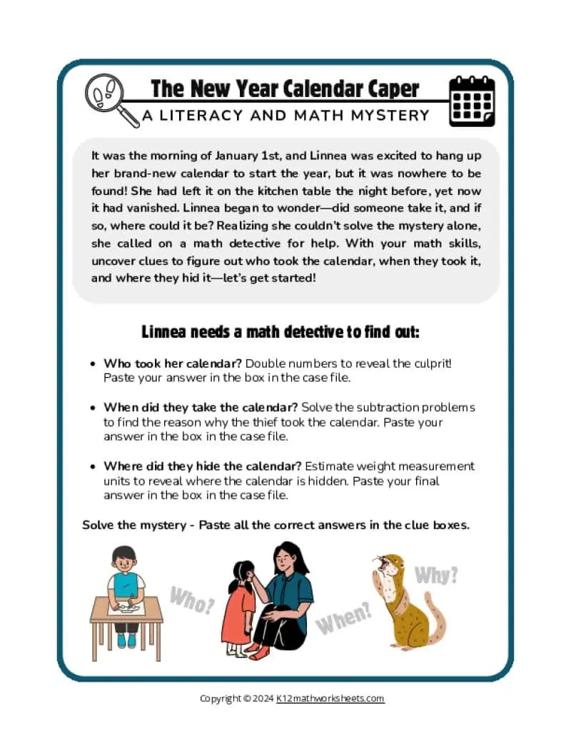 3rd Grade Math Mystery Worksheets K12 Math Worksheets