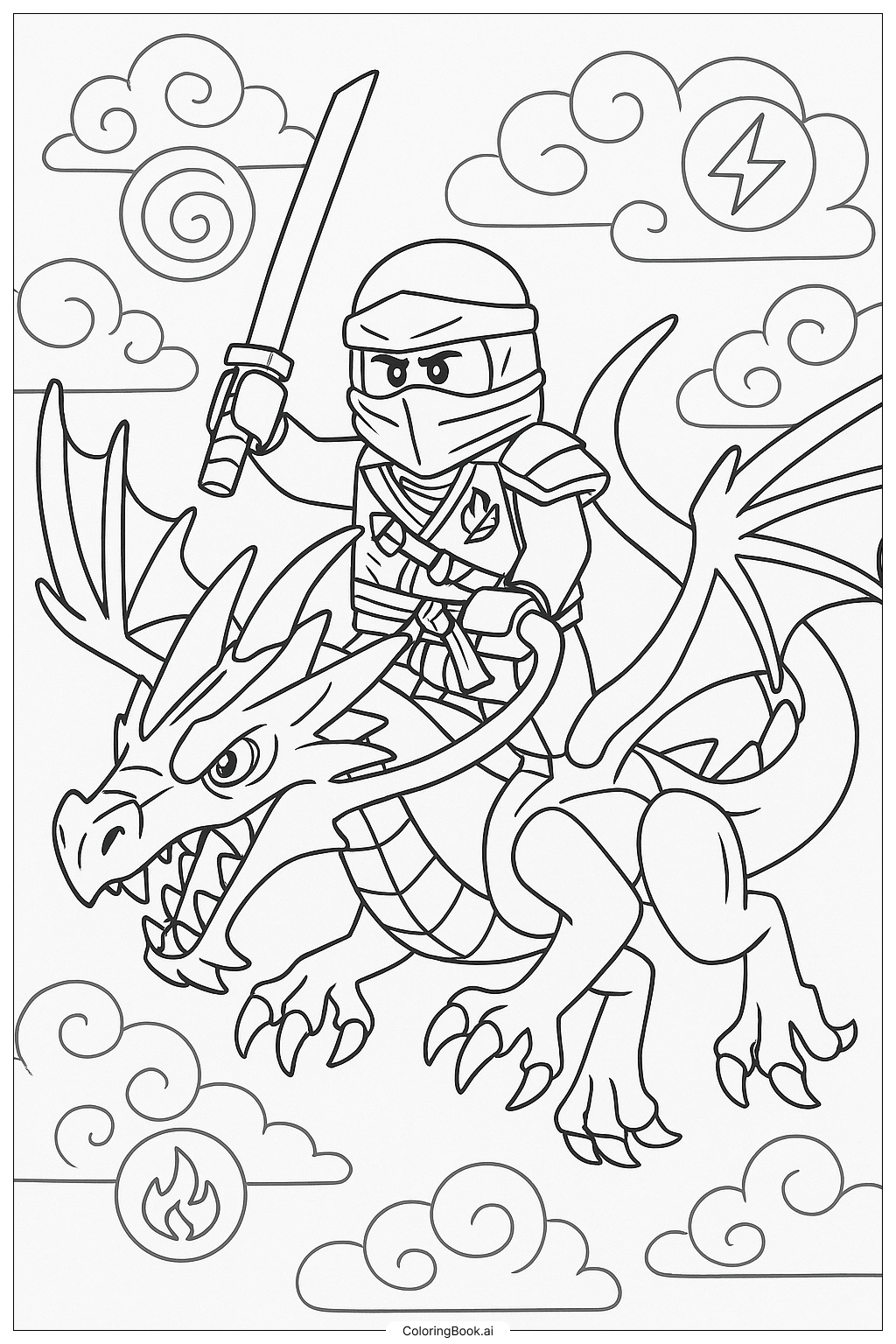 Ninjago Printable Coloring Sheets