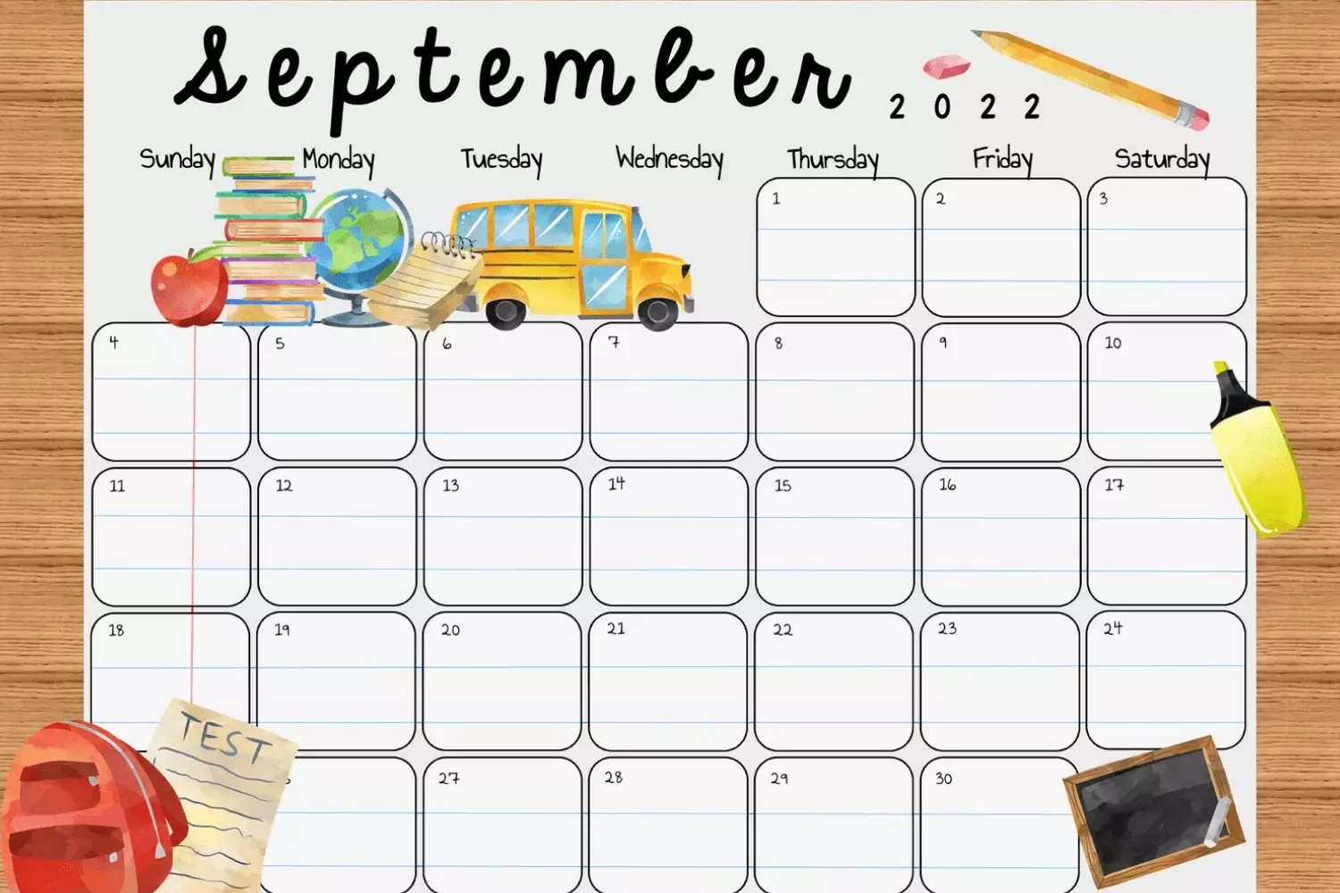 40 Printable September Calendars 2022 Free Premium