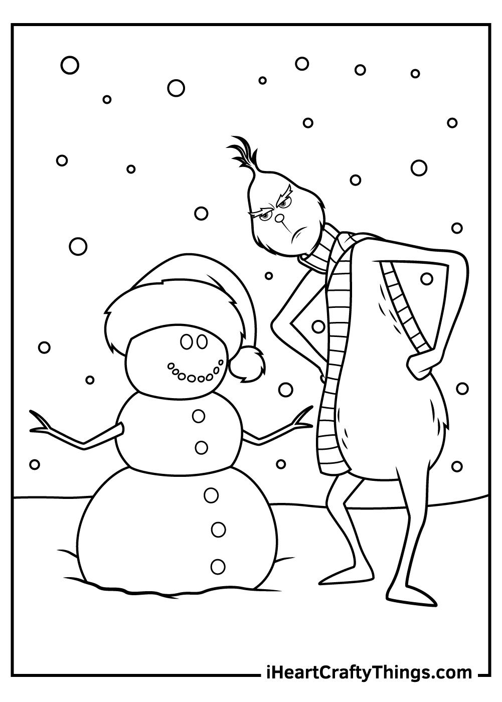 Grinch Coloring Sheet Printable