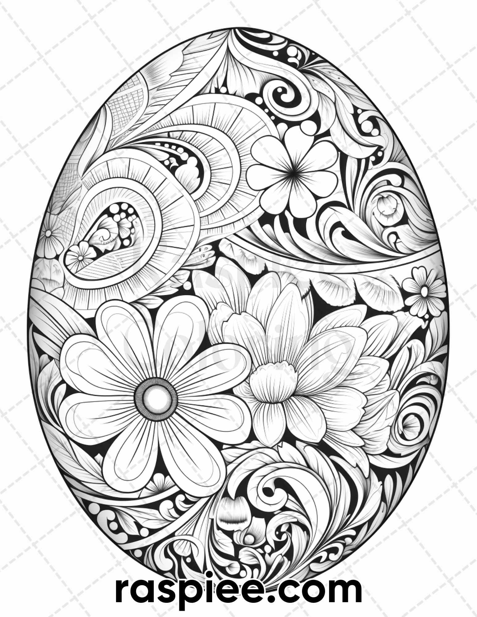 Printable Easter Egg Coloring Sheets
