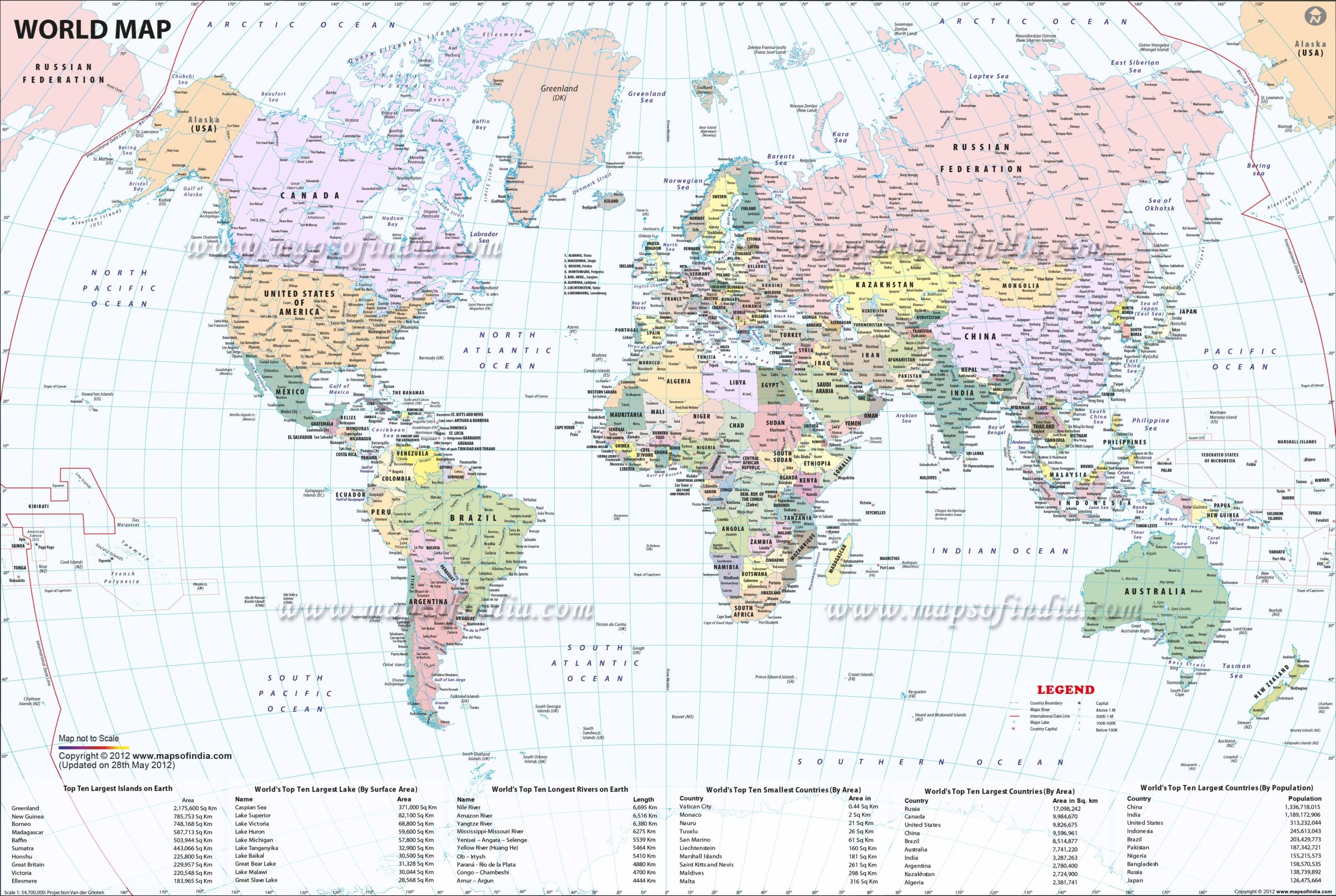 Large Printable World Map Pdf Free