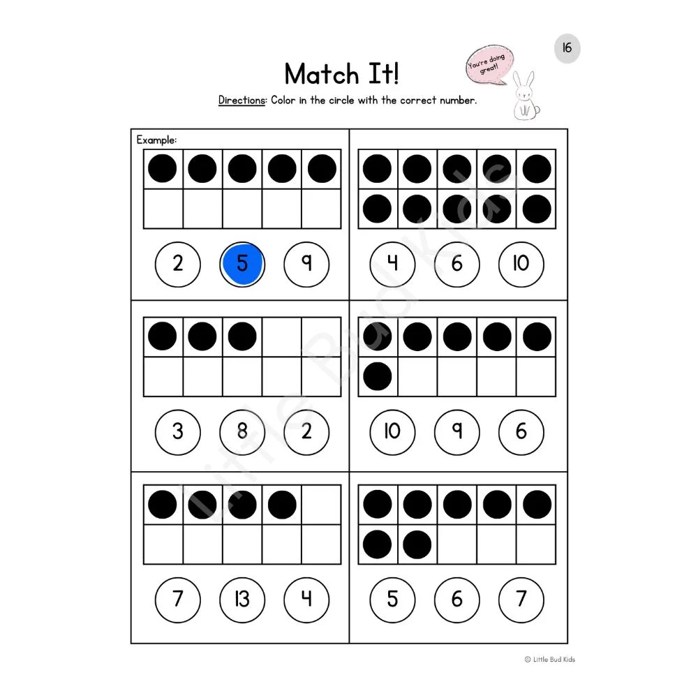 50 Page Beginning Math Ten Frame Worksheet Set For Kindergarten Math Little Bud Kids 50 Page Beginning Math Ten Frame Worksheet Set For Kindergarten Math Little Bud Kids