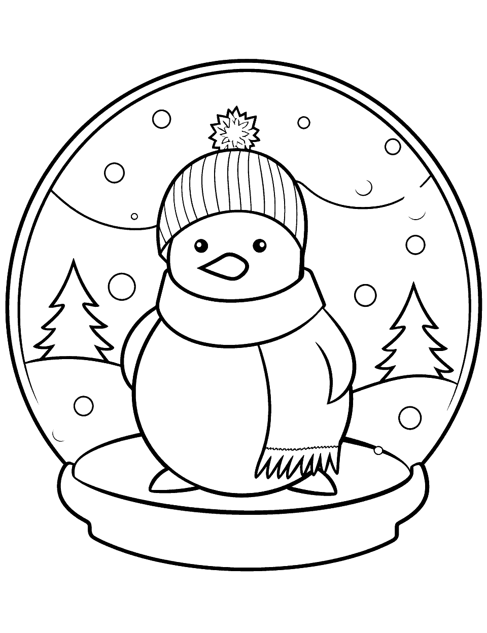 Printable Winter Coloring Sheets