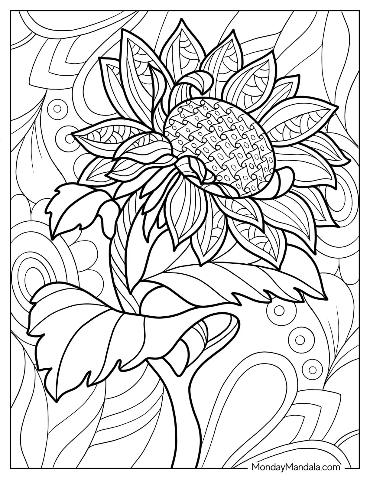 53 Flower Coloring Pages Free PDF Printables 