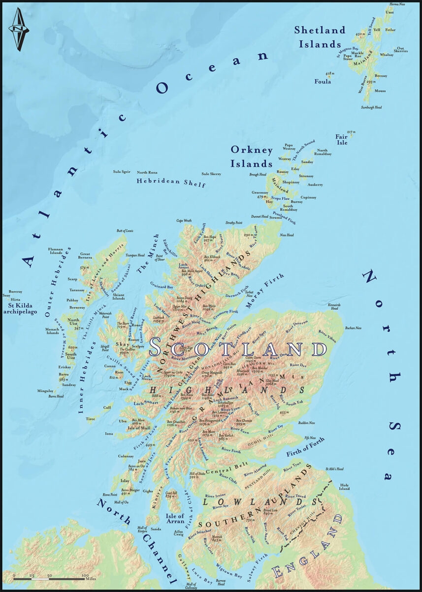 Scotland Map Printable