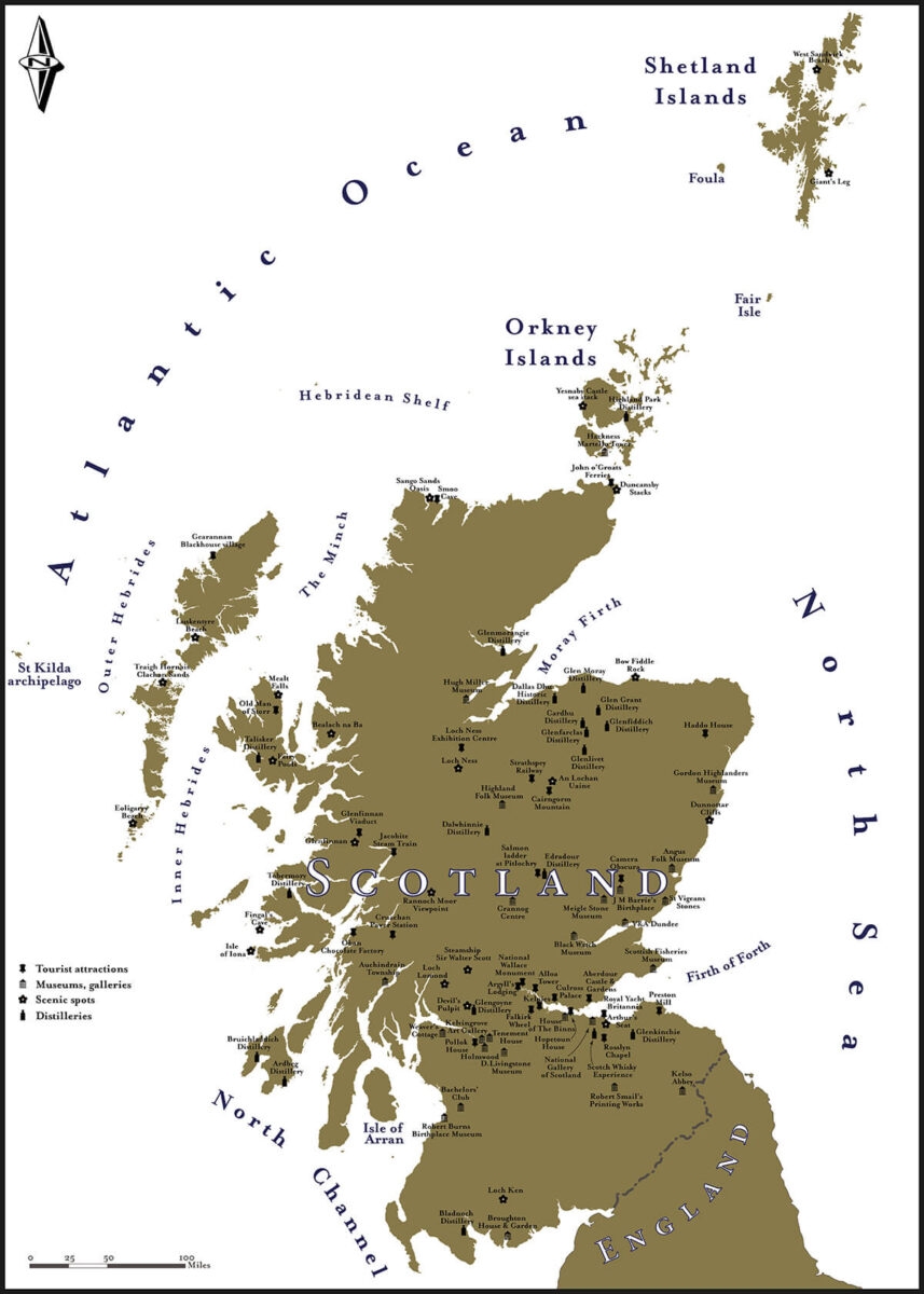 6 Maps Of Scotland Free To Use Highland Titles