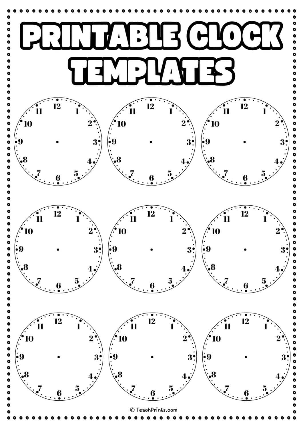 60 Free Telling Time Worksheets Teach Prints