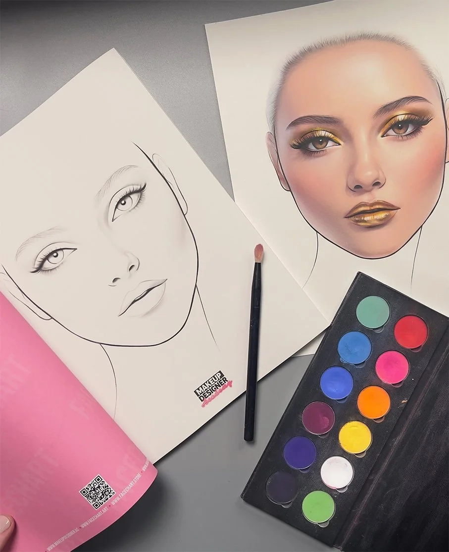 7 Best Face Chart Template Books For Makeup Artists FACECHART By Liza Kondrevich