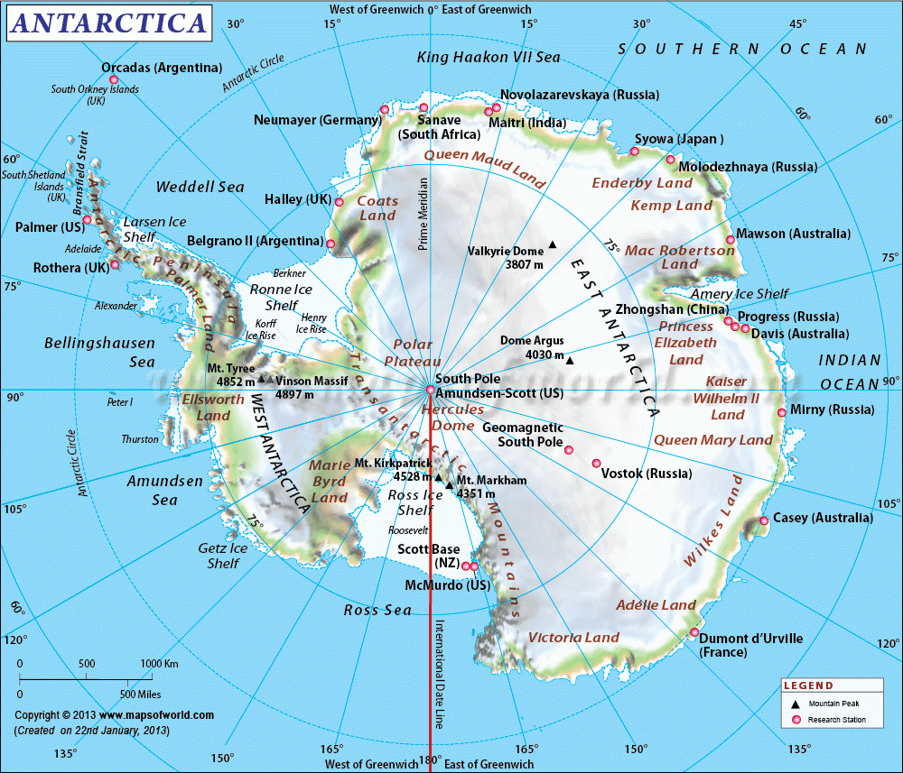 7 Free Printable Map Of Antarctica With Cities 7 Free Printable Map Of Antarctica With Cities