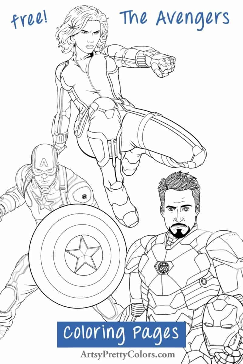70 Avengers Coloring Pages For Free Artsy Pretty Colors