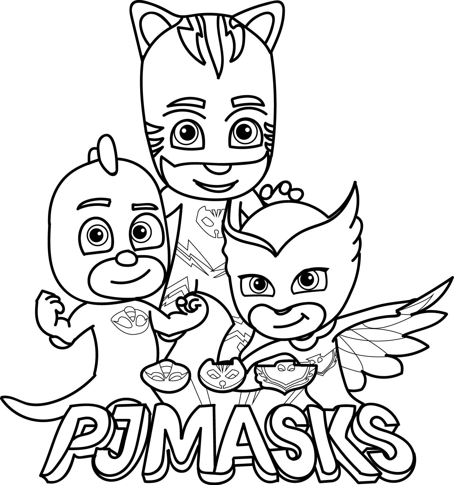 Pj Masks Coloring Sheets Printable