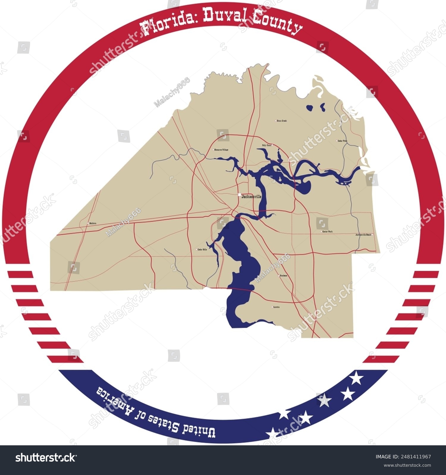 Duval Loop Printable Map