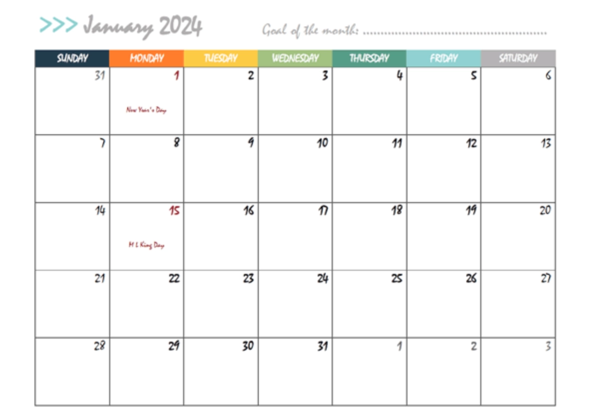8 Free 2025 Monthly Calendars Print Customize Master Your Schedule AFFiNE