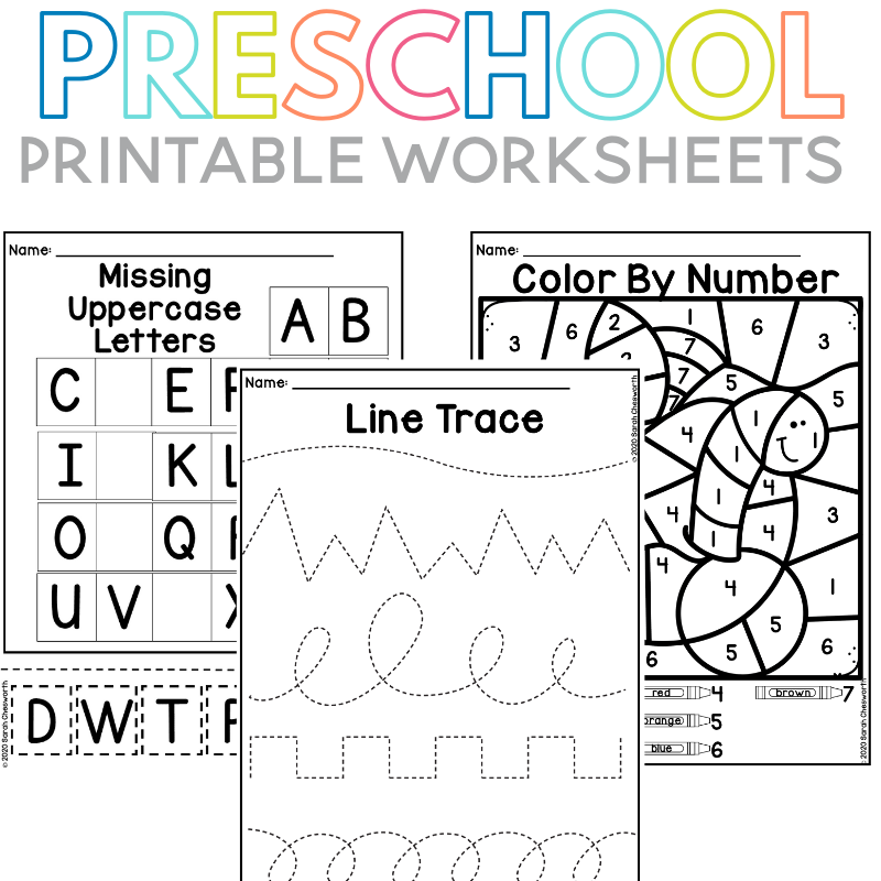 Free Printable Work Sheets