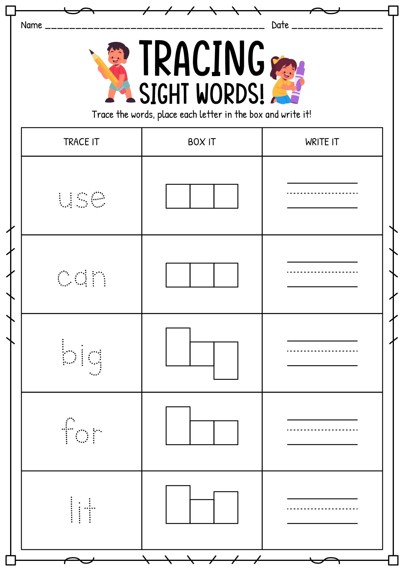 Free Printable Kindergarten Language Arts Worksheets Free Printable Kindergarten Language Arts Worksheets