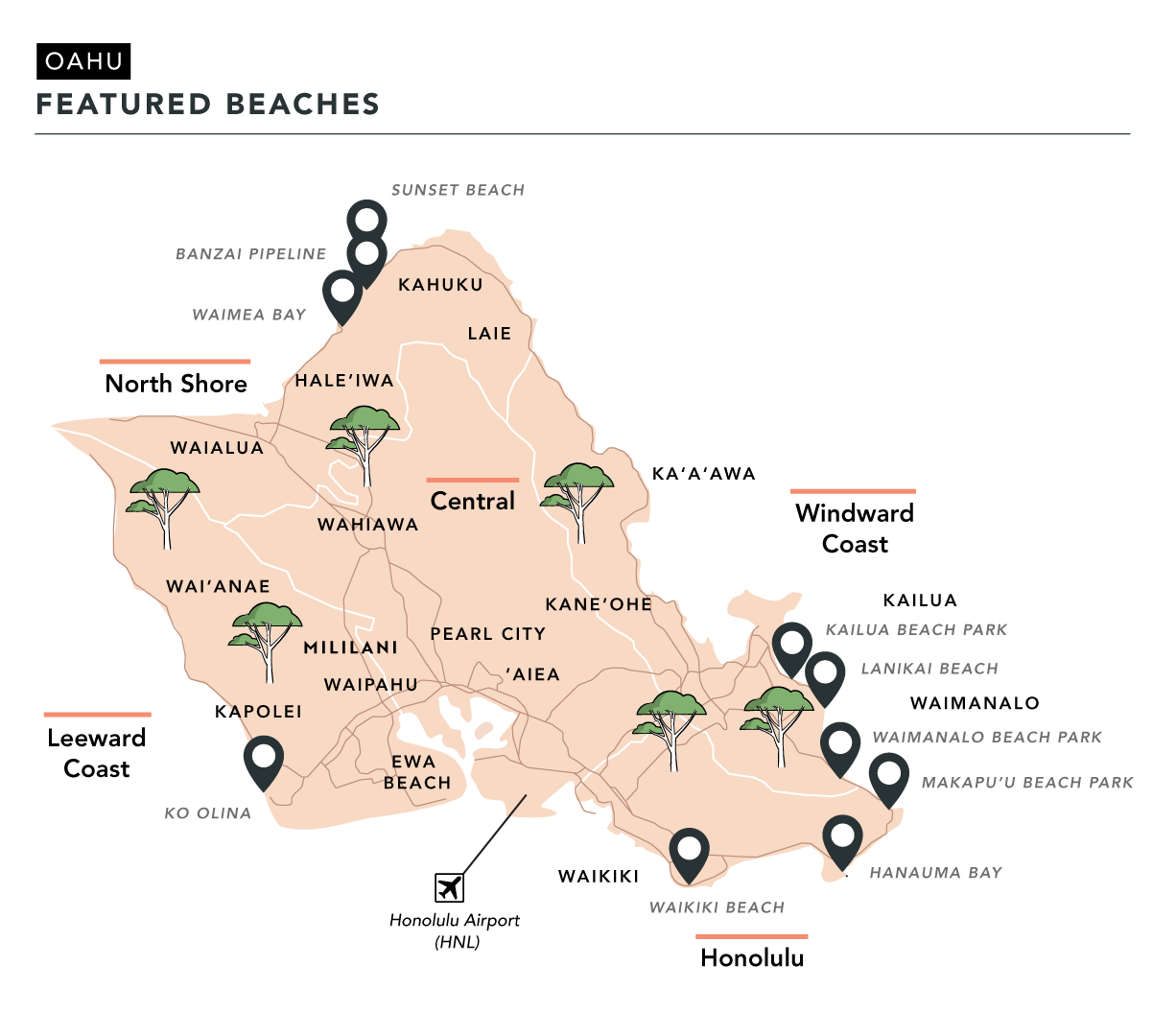 8 Oahu Maps With Points Of Interest