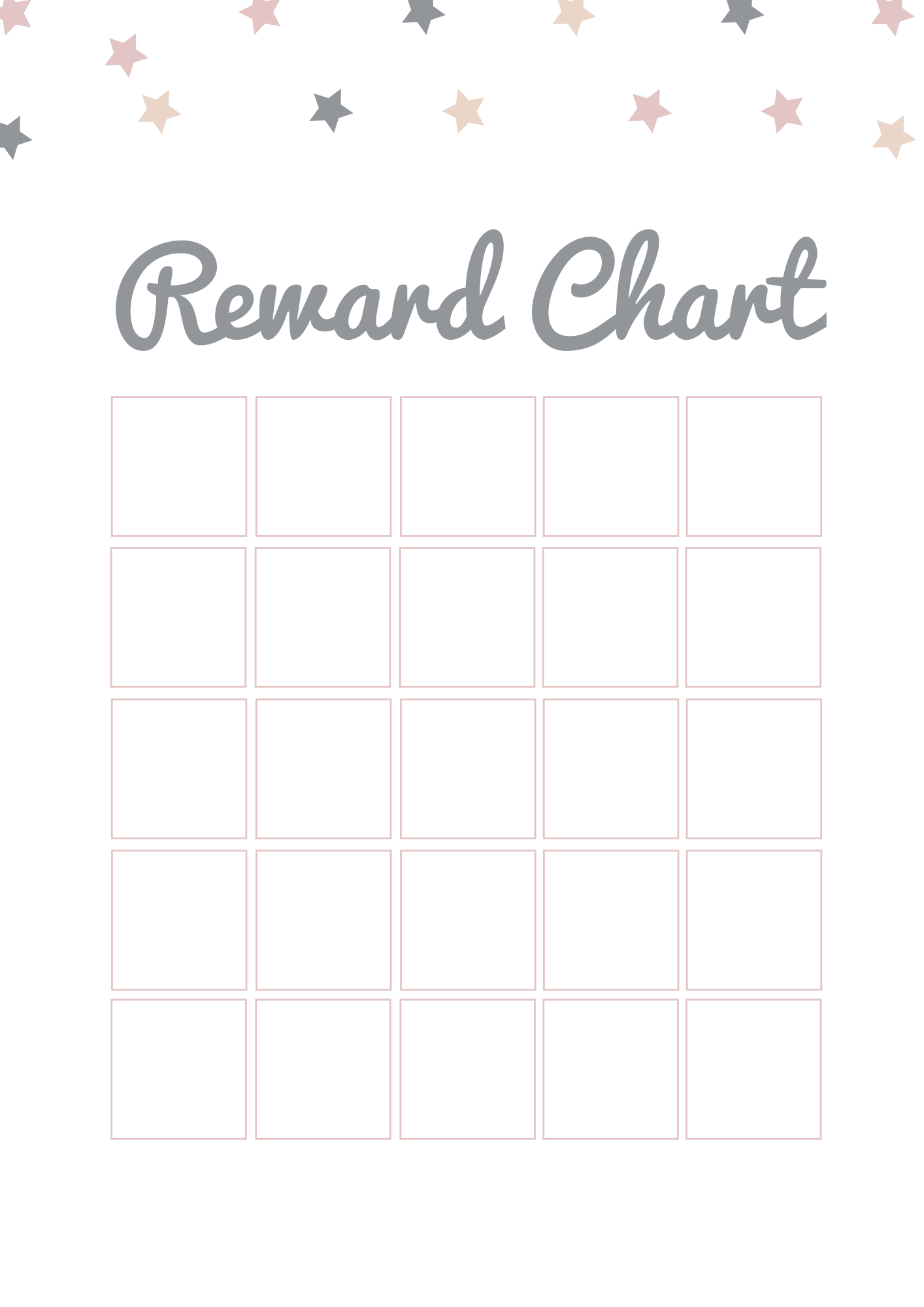 Free Printable Rewards Chart