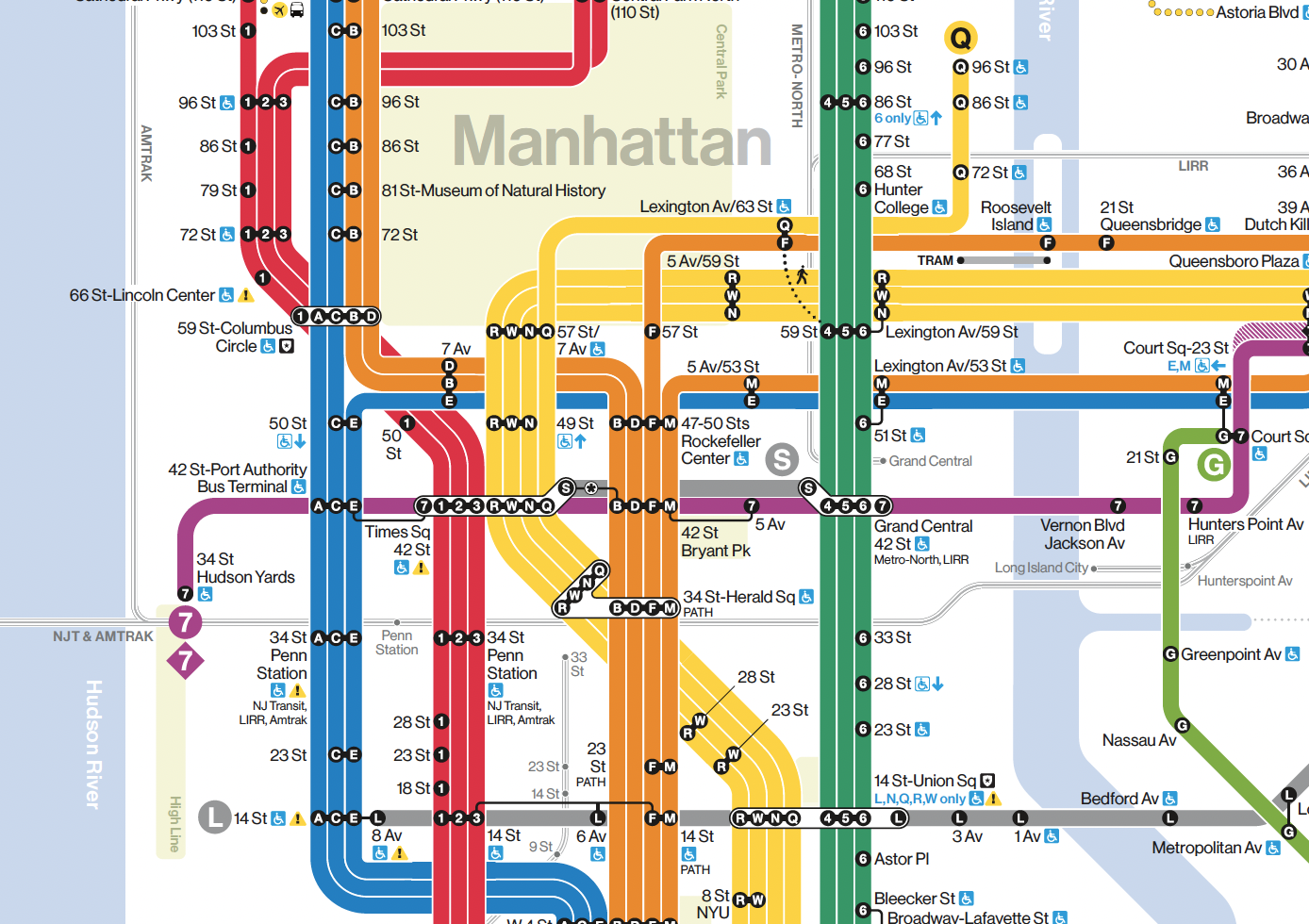 A Visual Study Of The New York City Subway Map PRINT Magazine