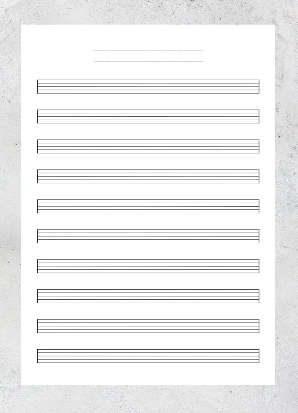 A4 Blank Sheet Music US Letter Printable Sheet Music Manuscript Paper Piano Staff Paper Blank Music Paper Etsy