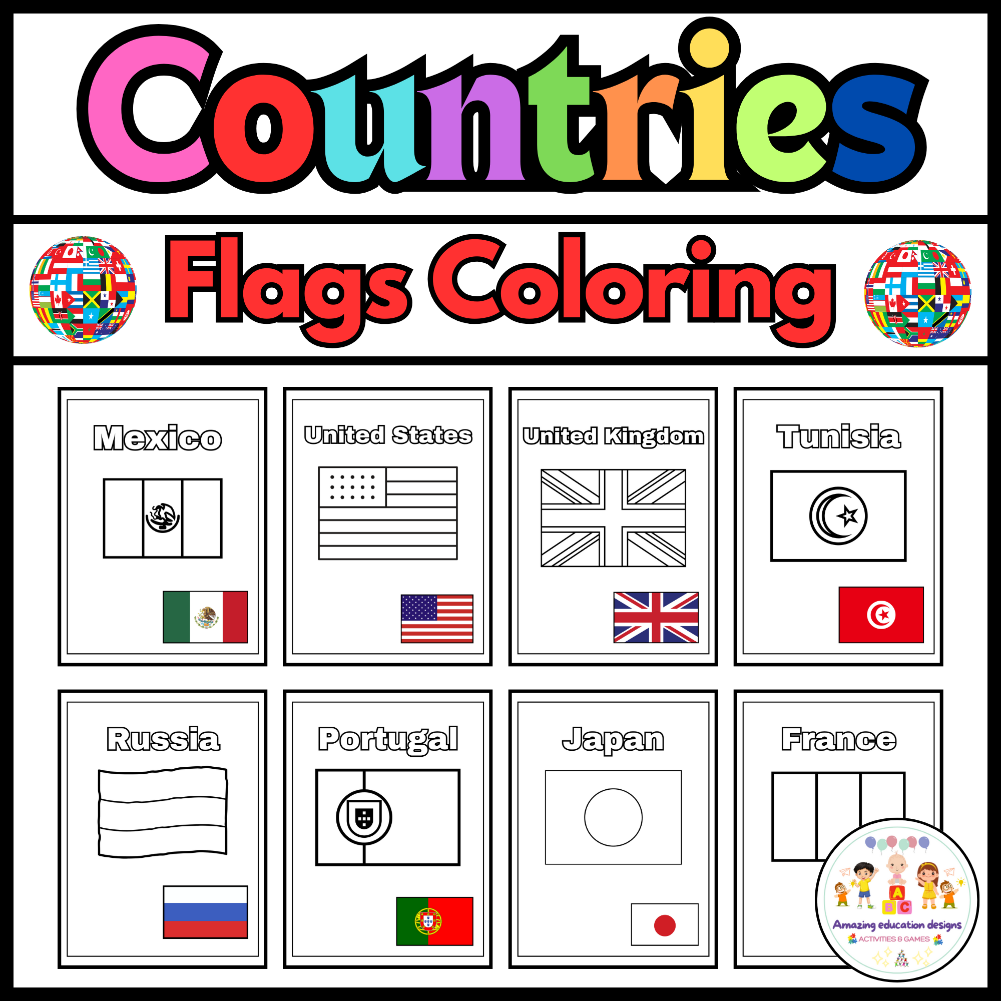 Activities Coloring Flags Countries Worksheets Made By Teachers Activities Coloring Flags Countries Worksheets Made By Teachers
