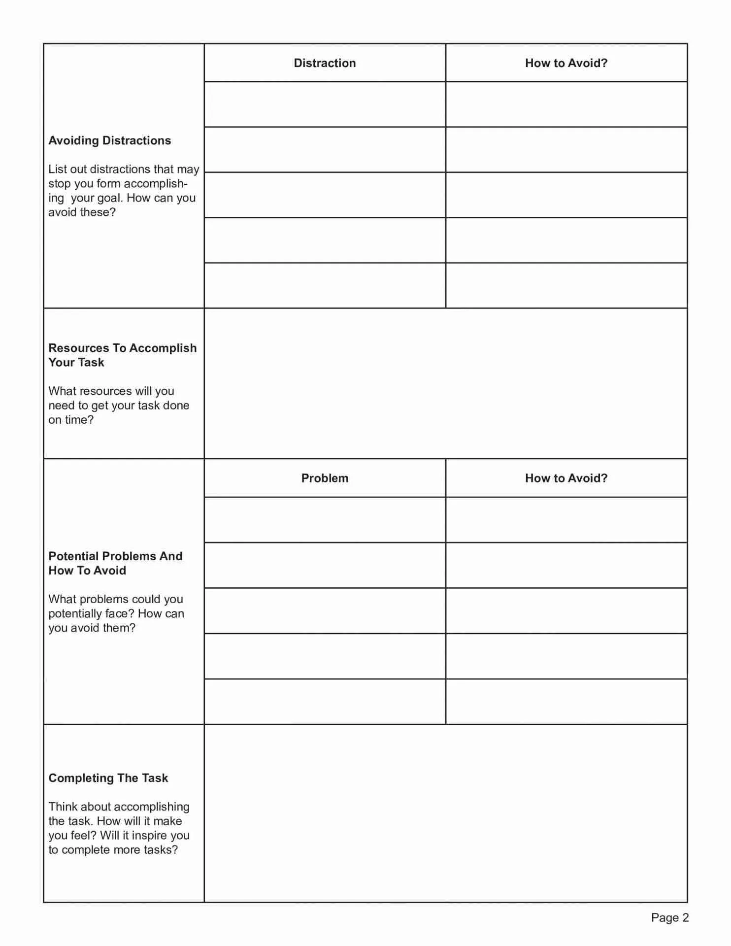 ADHD Focus Plan Worksheet PDF TherapyByPro
