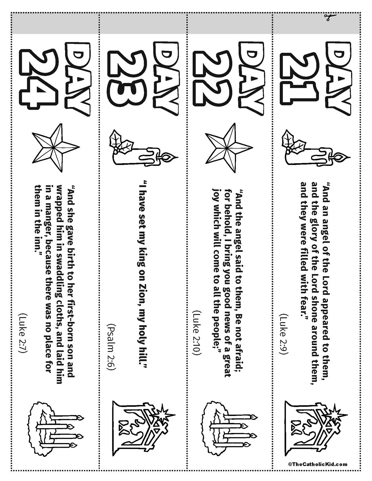 Catholic Advent Calendar Printable Catholic Advent Calendar Printable