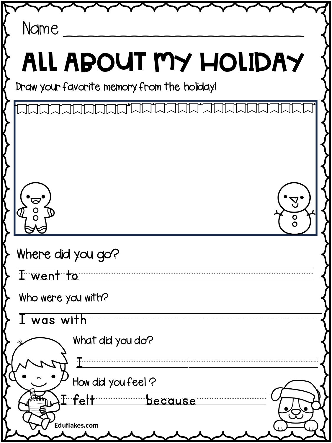 Kindergarten Holiday Worksheets Free Printables
