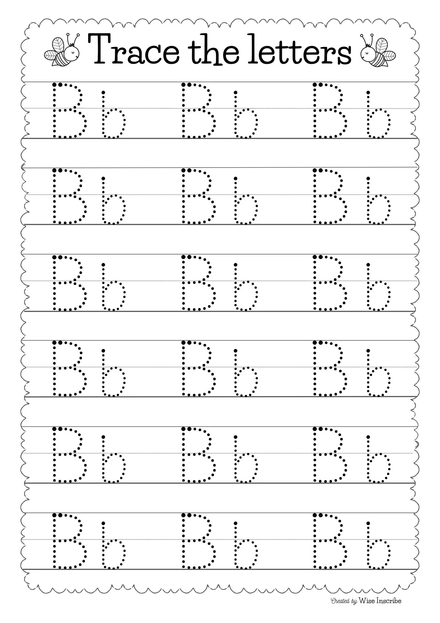 Printable Abc Trace Sheets